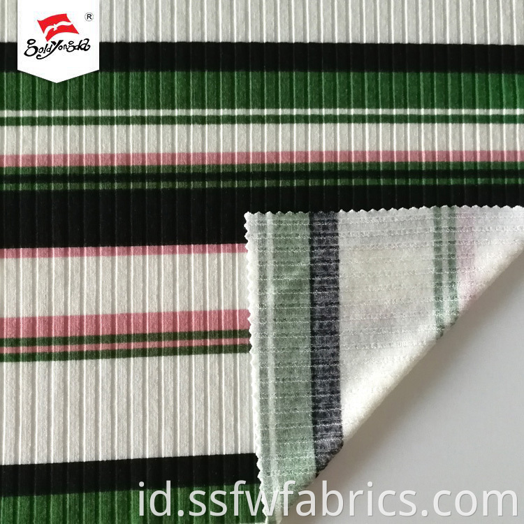 Shaoxing Factory Rib Print Stripe